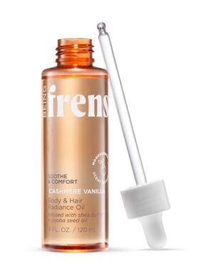 3!!!! BEING FRENSHE Cashmere Vanilla Body & Hair Oil with Shea Butter 4 fl oz: